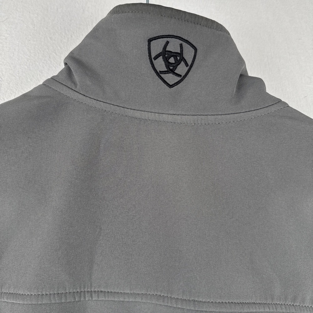 Ariat Mens Softshell Gray Jacket Large Outdoor Camping Workwear Hiking READ - Picture 9 of 10